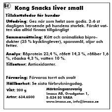 Kong Snacks Liver S198gr
