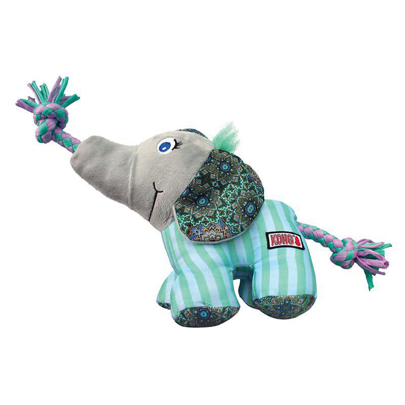 Kong Knots Carnivalelephant S/m 27x10x12 Cm