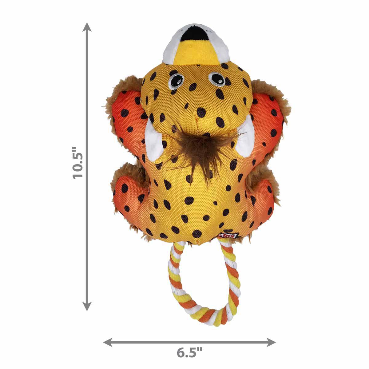 Kong Cozie Tuggz Cheetah S/m 26x15x9,5cm