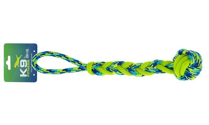 Zs K9 Rope & Tpr Ball Tug 41cm
