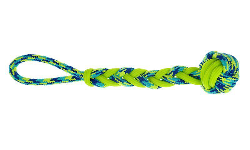 Zs K9 Rope & Tpr Ball Tug 41cm