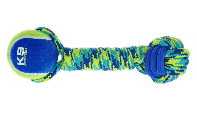 Zs K9 Rope & Tpr Tennis Dumbell 31cm