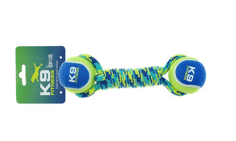 Zs K9 Double Tennisball Rope + 2balls 31cm