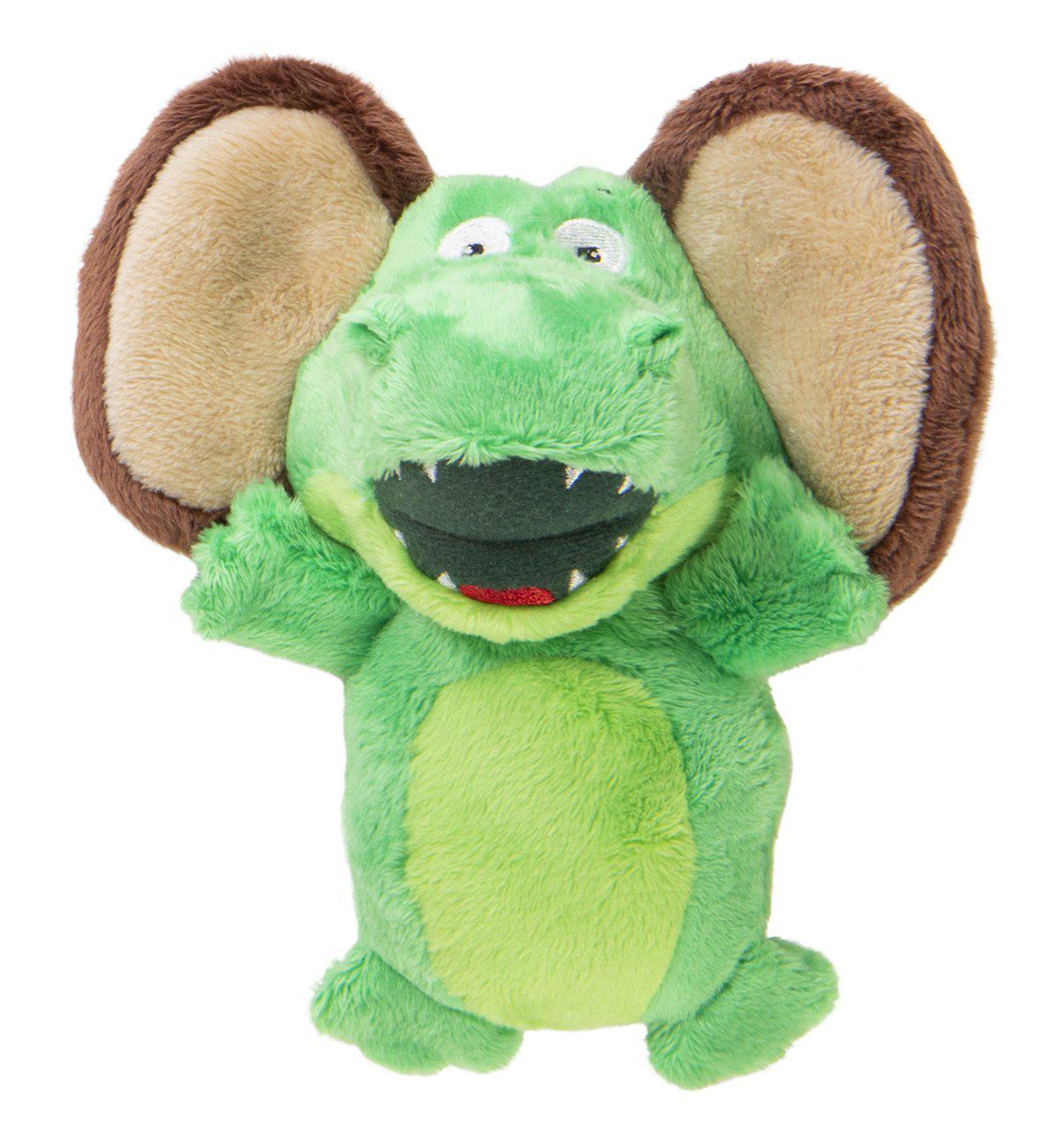 Godog Silent Squeak Flips Gator/monky 20cm