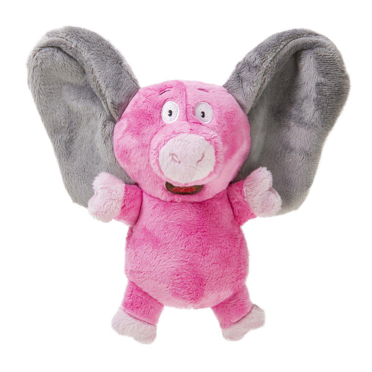 Godog Silent Squeak Flips Pig/elephant18cm