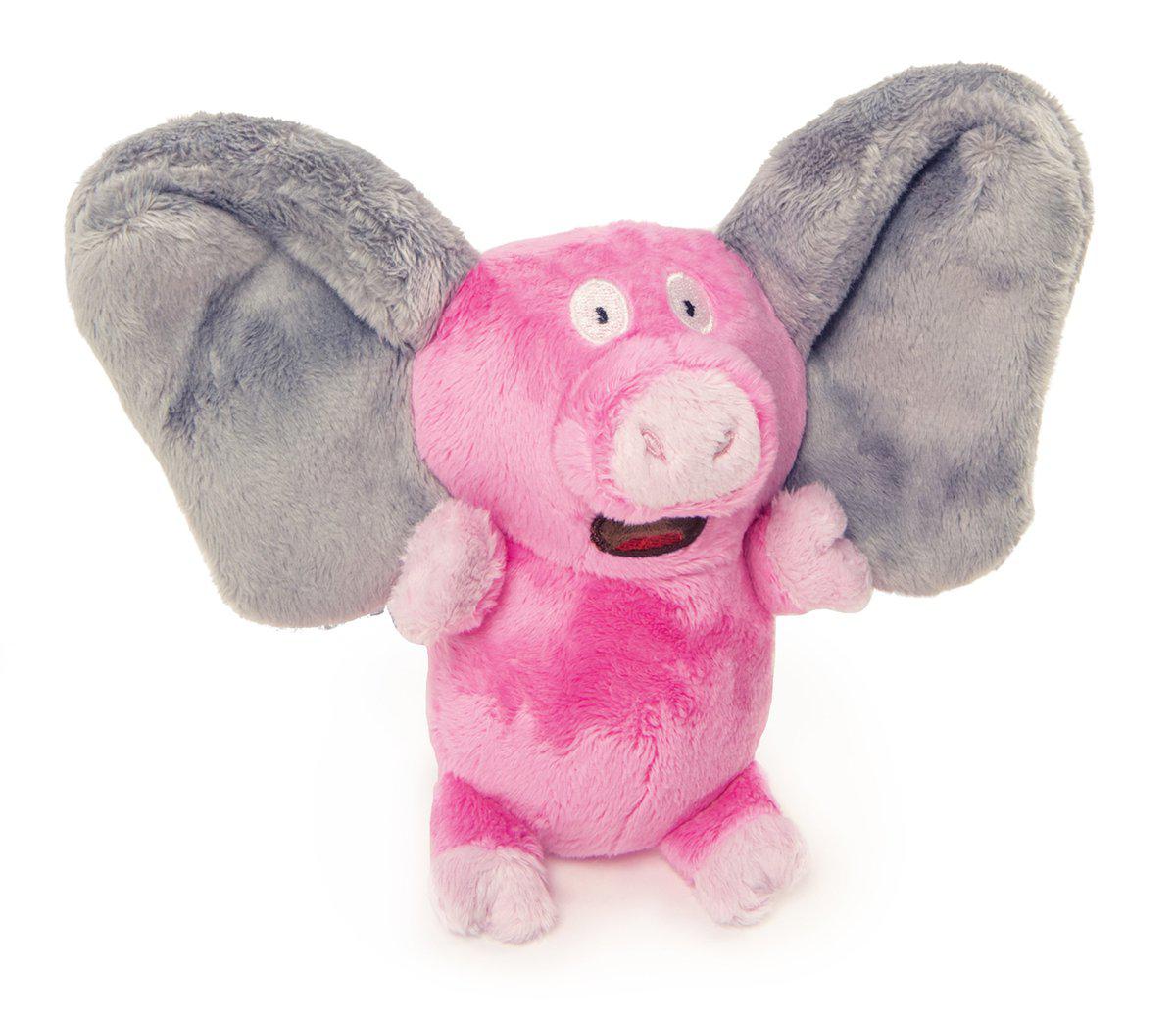 Godog Silent Squeak Flips Pig/elephant18cm