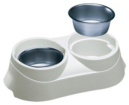 Fp Matbar Duo Feed 01 Grå 2x0.4l 38.5x20x9cm Anti-slip