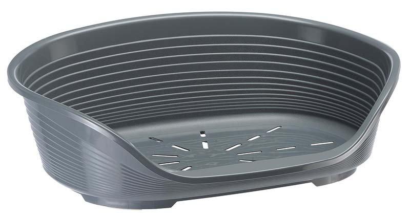 Hundbädd Plast Siesta 4 Deluxe Grå 61.5x45x21.5 Cm
