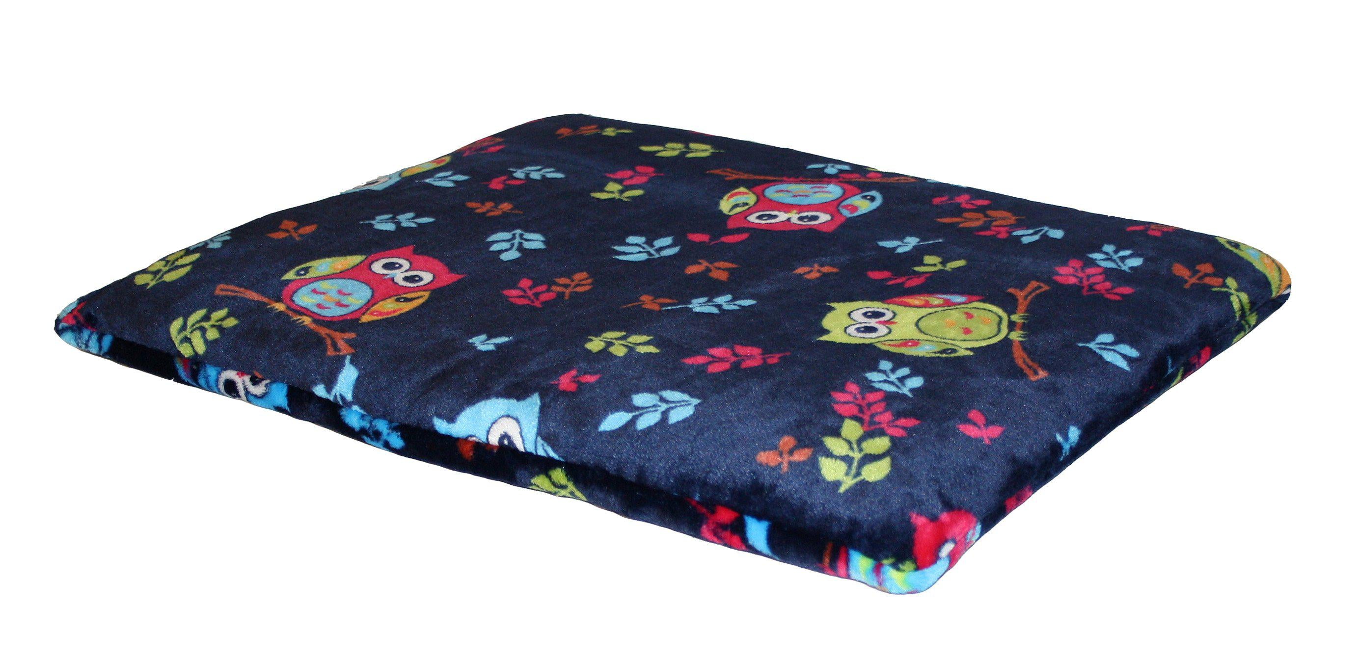 Juunik Madrass Mörkblå/ugglor S 50x40cm