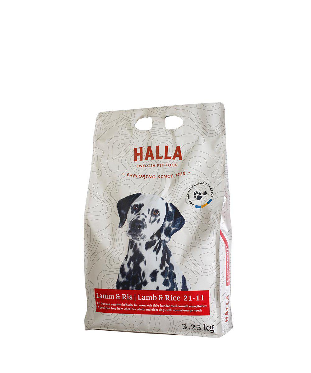 Hundfoder Halla Lamm & Ris 21-11 3.25kg