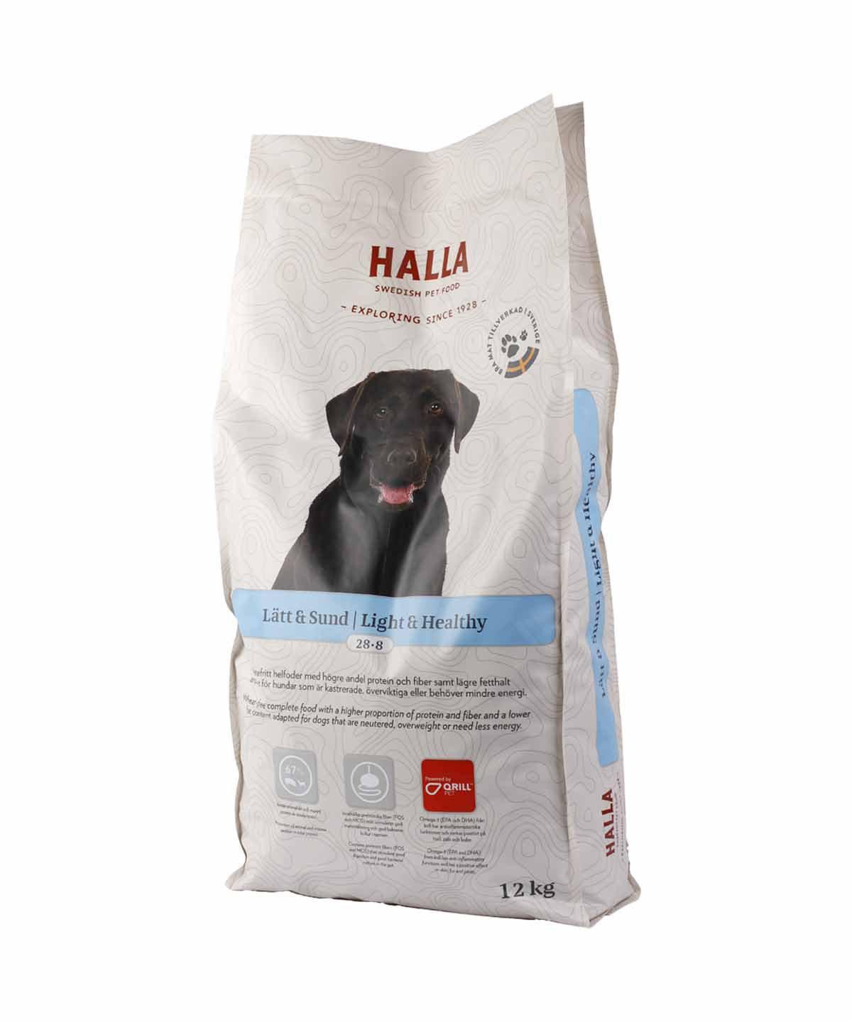 Hundfoder Halla Lätt & Sund 28-8 12kg