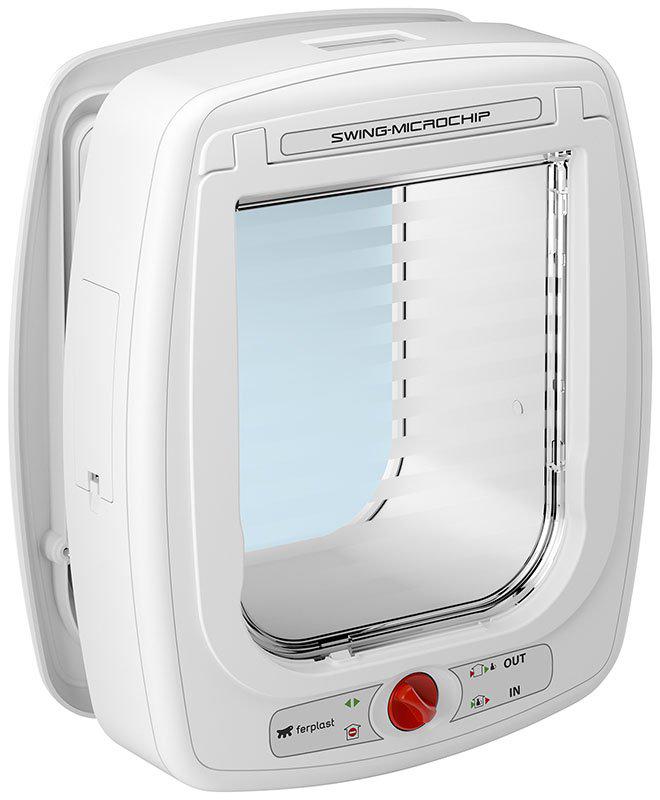 Kattdörr Swing Microchip Large Vit