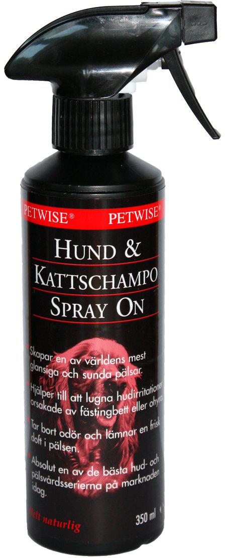 Petwise Spray On Hund & Kattschampo 350ml