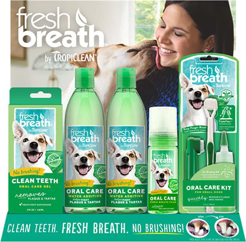 Tropiclean Fresh Breath Starter Display16st