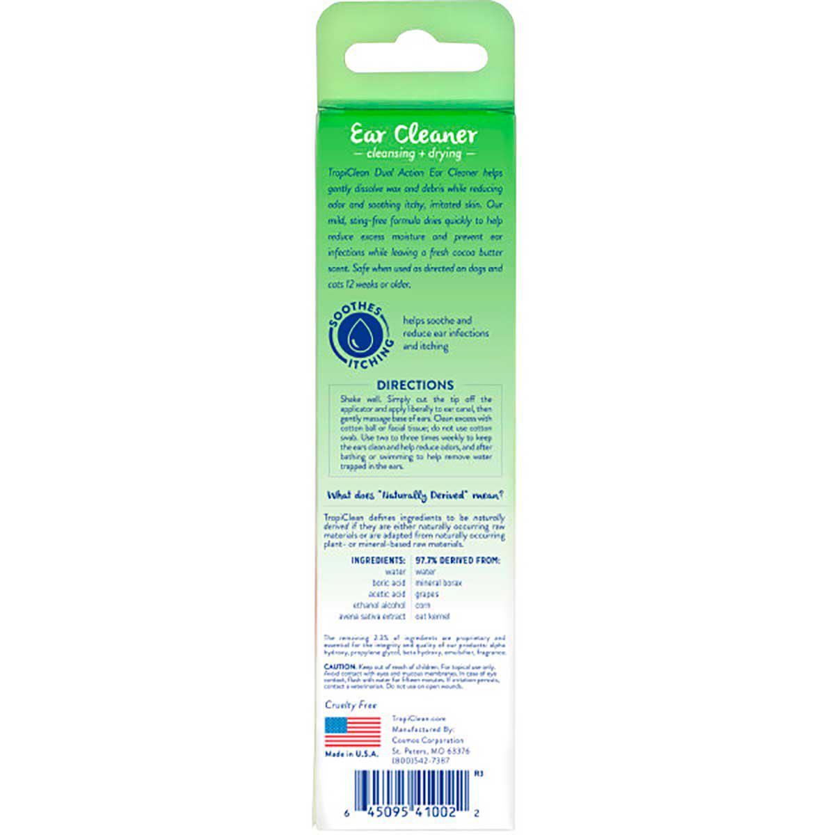 Tropiclean Dual Action Ear Cleaner 118ml