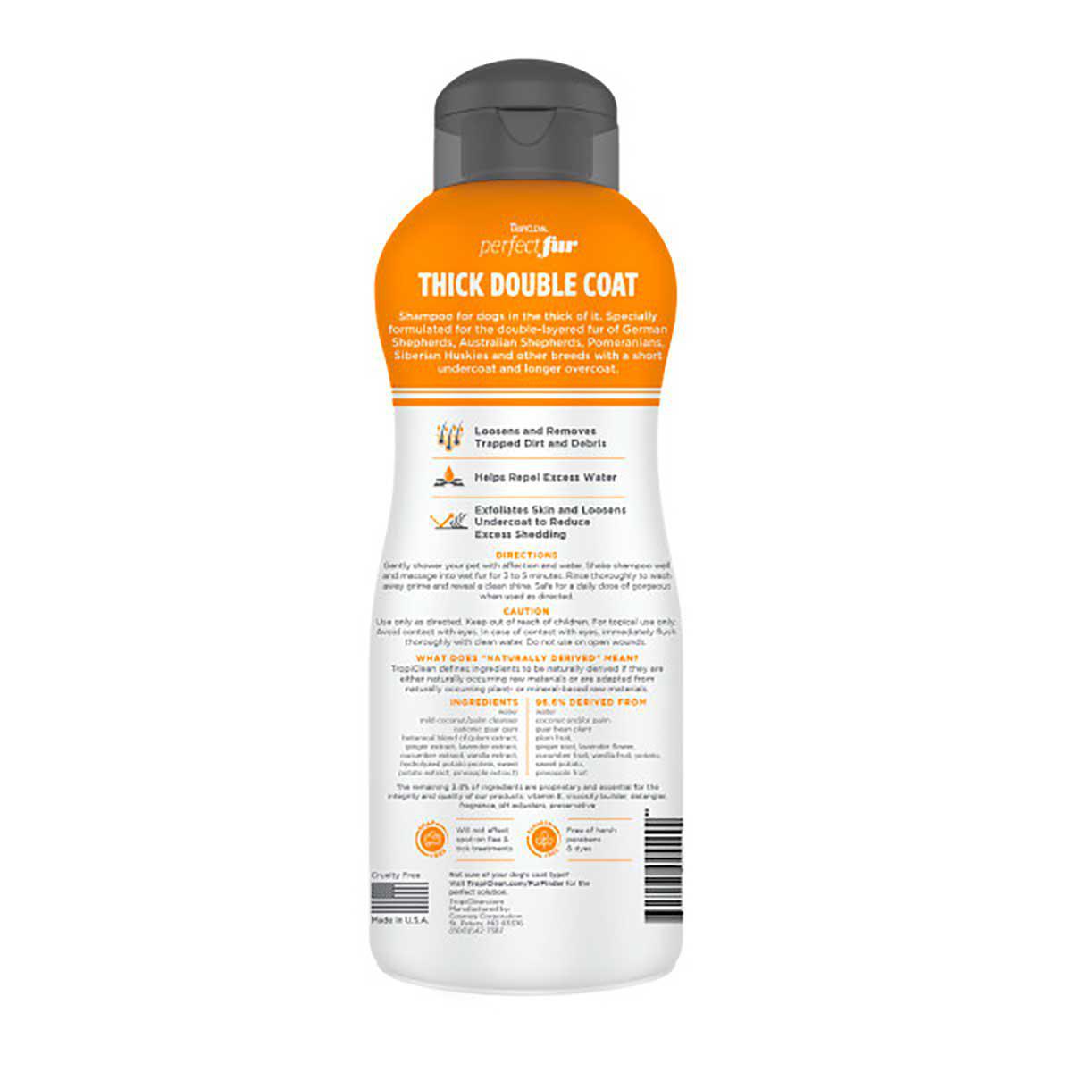 Tropiclean Perfect Fur Thick Double Coat Shampoo 473ml