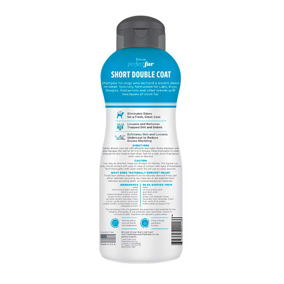Tropiclean Perfect Fur Short Double Coat Shampoo 473ml