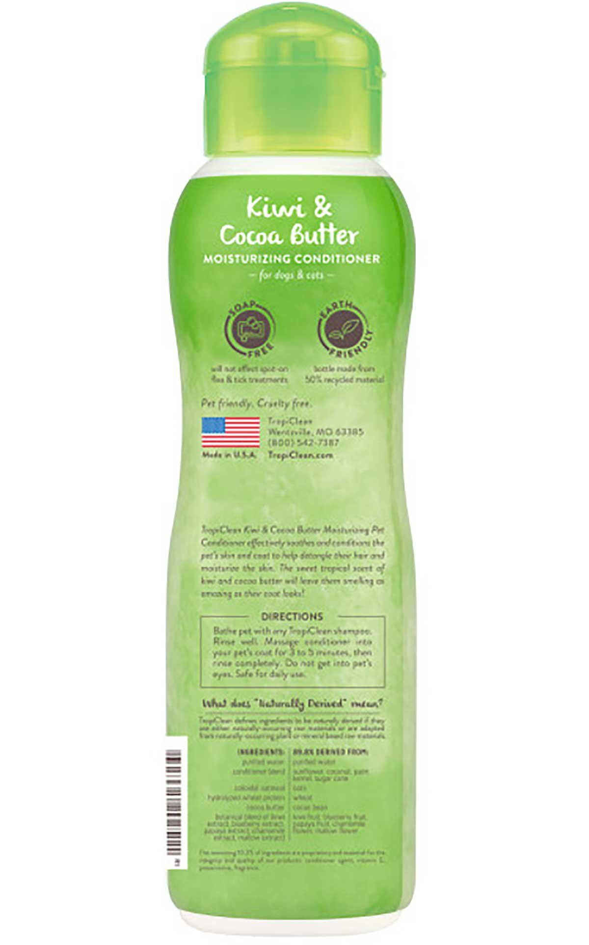 Tropiclean Kiwi & Cocoa Butter Conditioner 355ml