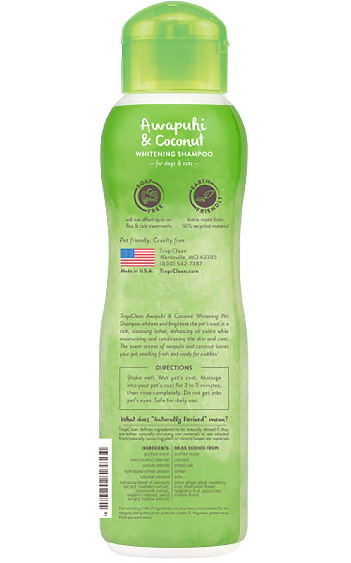 Tropiclean Awapuhi & Coconut Shampoo 355ml