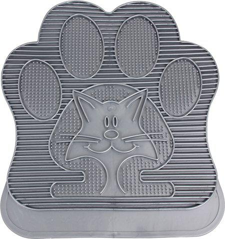 Kattsandsmatta Tassformad Med Kattmotiv39x39cm