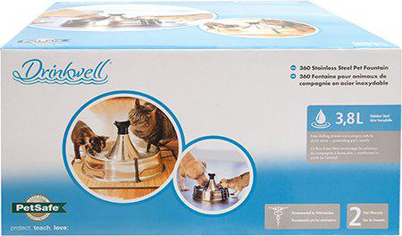 Vattenfontän Drinkwell 360 Rostfritt Ca3.8l