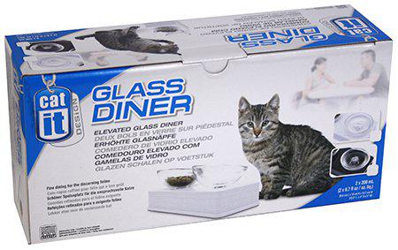 Glasskålar Catit 2x400ml Vit