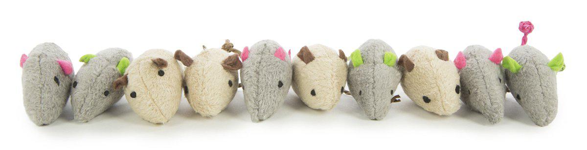 Smartykat Skitter Critters Mice 10st Catnip Value Pack 5x3cm