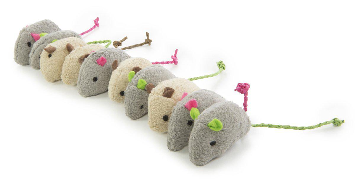 Smartykat Skitter Critters Mice 10st Catnip Value Pack 5x3cm