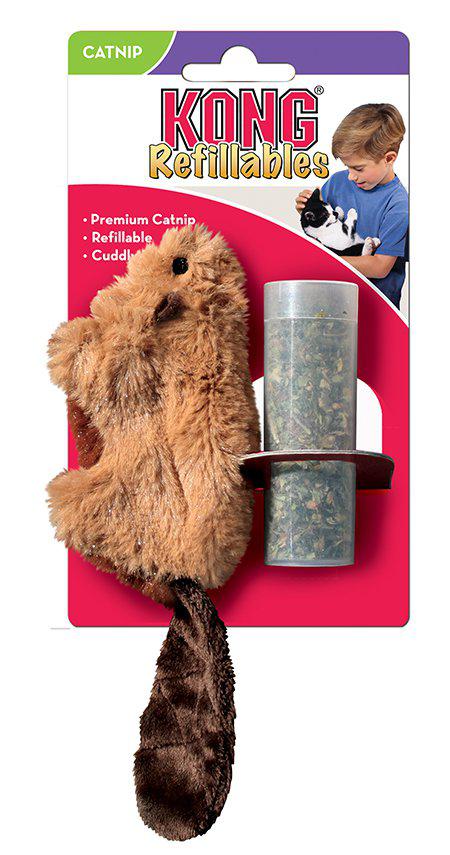 Kong Refillable Catnip Beaver 16,5x4,5x4cm