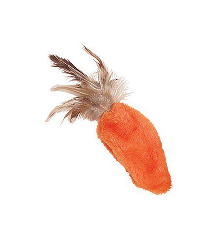 Kong Refillable Catnip Feather Top Carrot 13x6x1 Cm