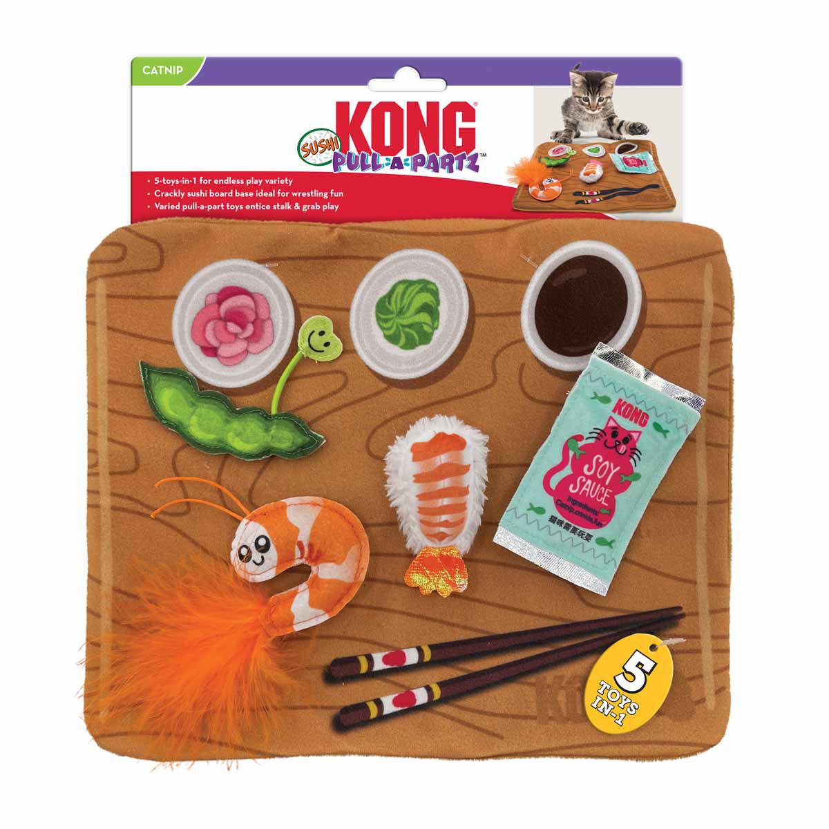 Kong Pull-a-partz Sushi 21,5x26,5x2,5cm