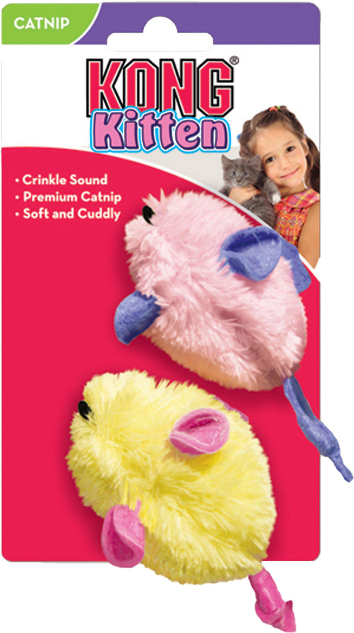 Kong Kitten Mice 2pack Assorted 3x10x5cm
