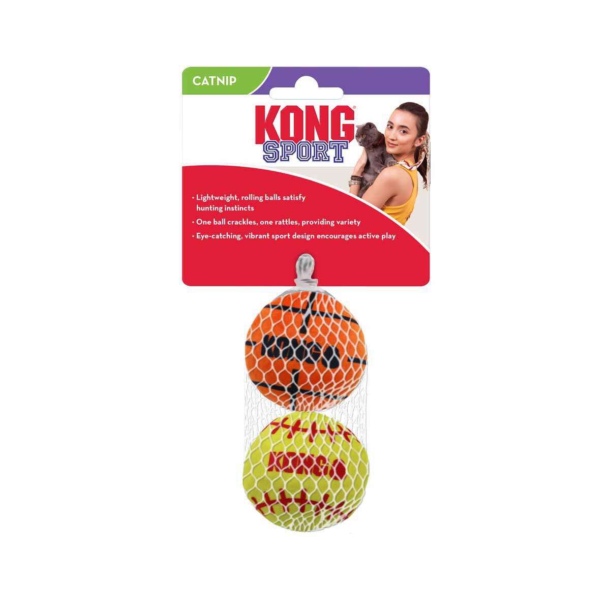 Kong Cat Sports Balls 2-pack 4,5x5cx5m