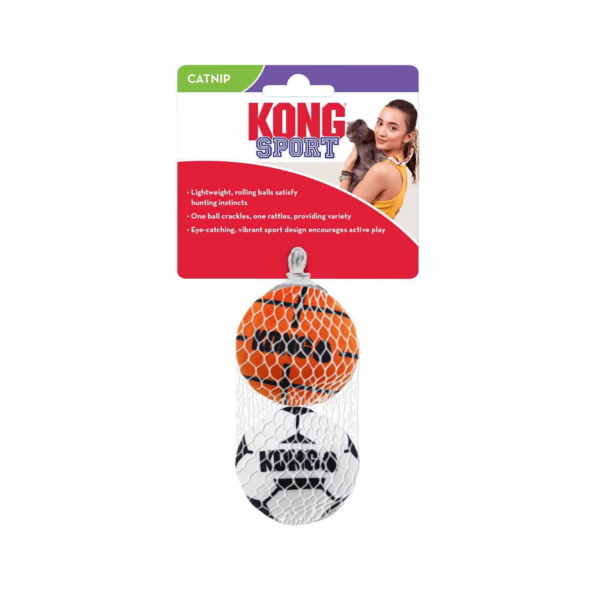Kong Cat Sports Balls 2-pack 4,5x5cx5m