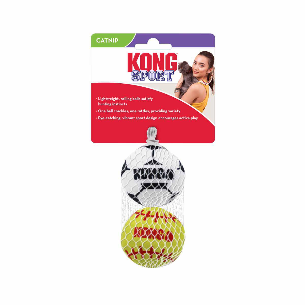 Kong Cat Sports Balls 2-pack 4,5x5cx5m