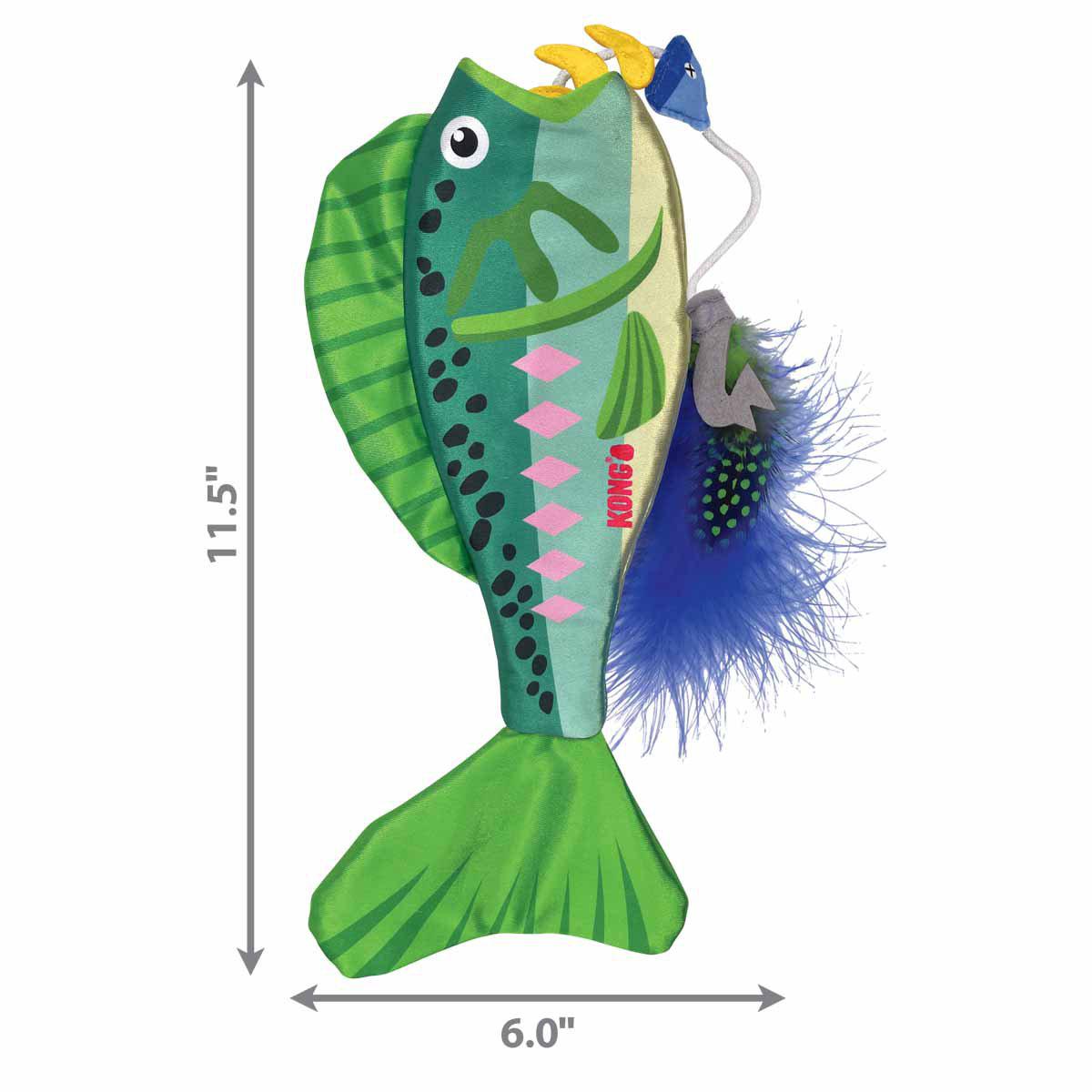Kong Wrangler Angler Fish Mix 53,5x13x2,5cm