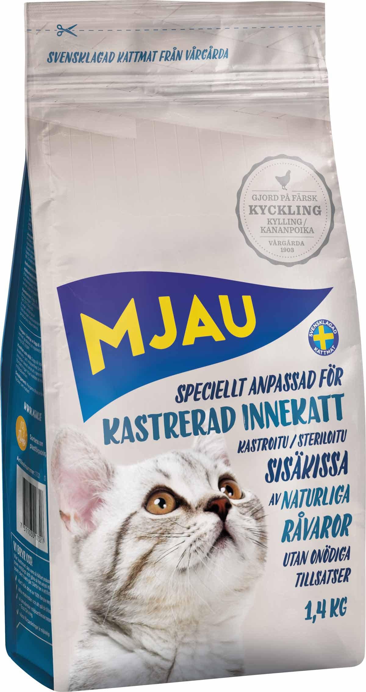 Mjau Kastrerad Innekatt 1,4kg