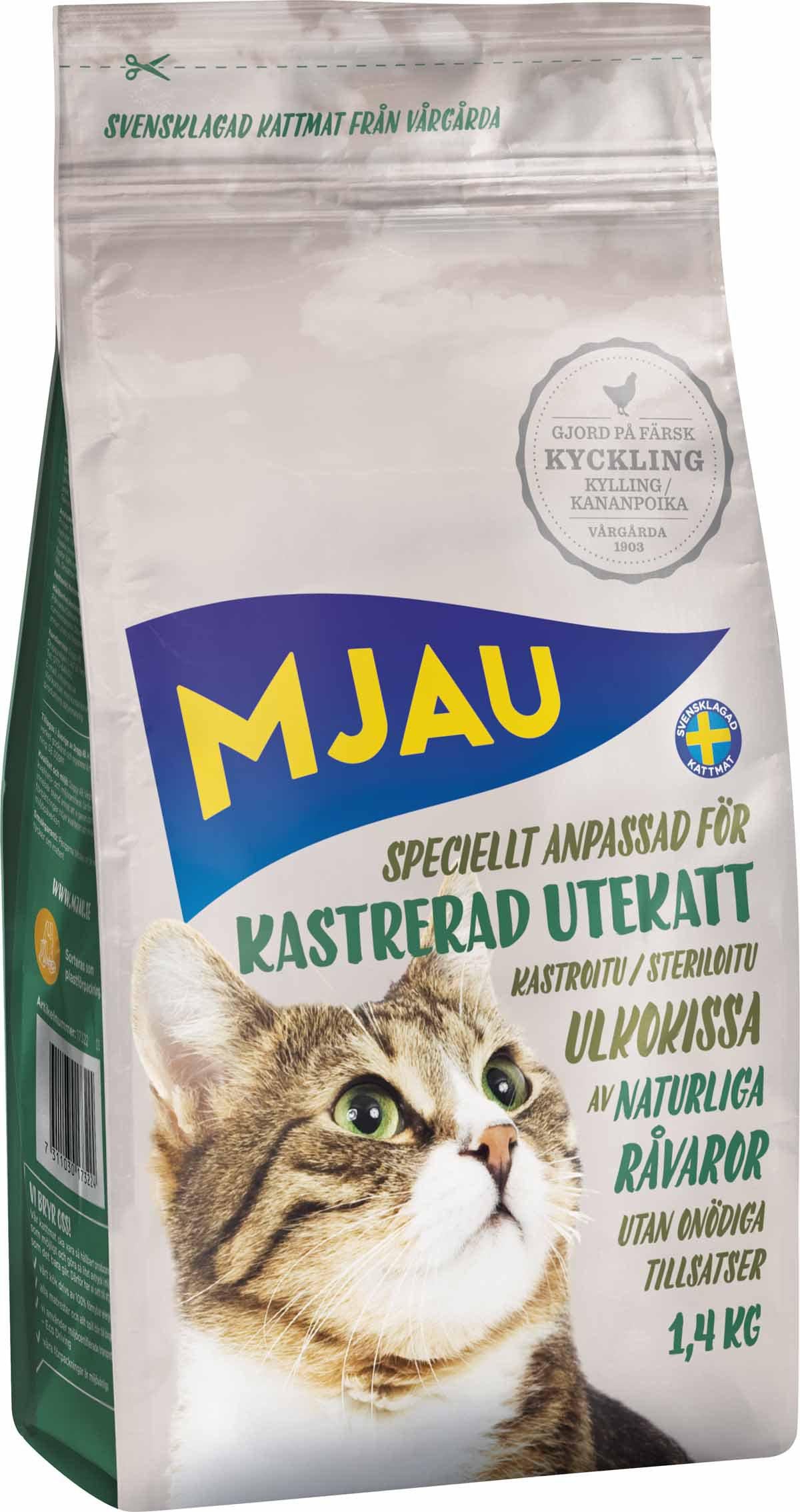 Mjau Kastrerad Utekatt 1,4kg