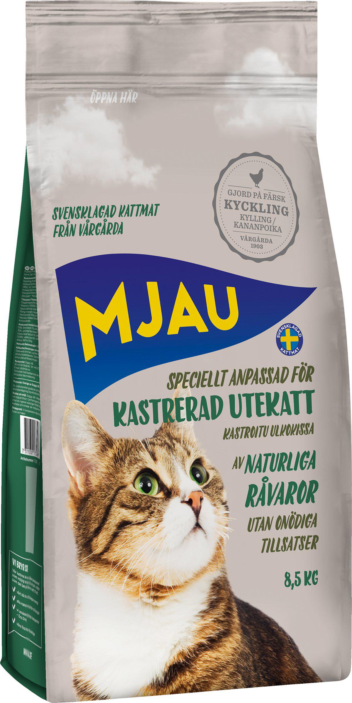 Mjau Kastrerad Utekatt 8,5kg