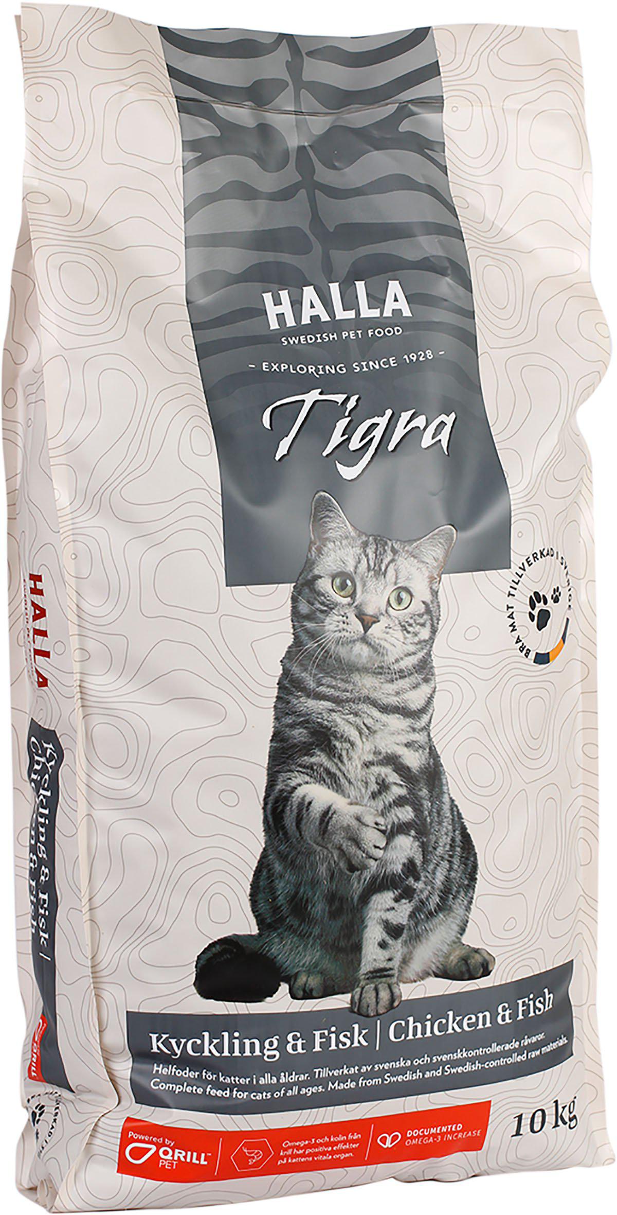 Kattfoder Tigra Kyckling & Fisk 10kg