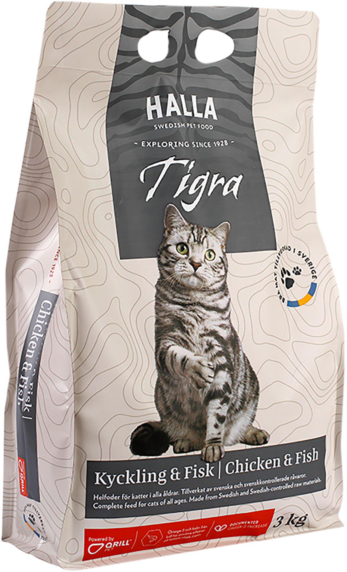 Kattfoder Tigra Kyckling & Fisk 3kg