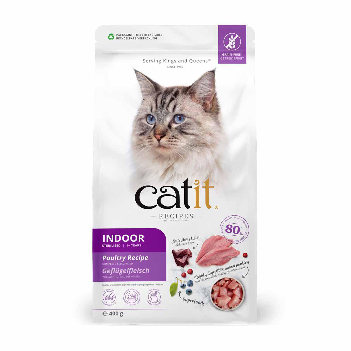 Catit Recipies Dry Adult Indoor Cat 400g