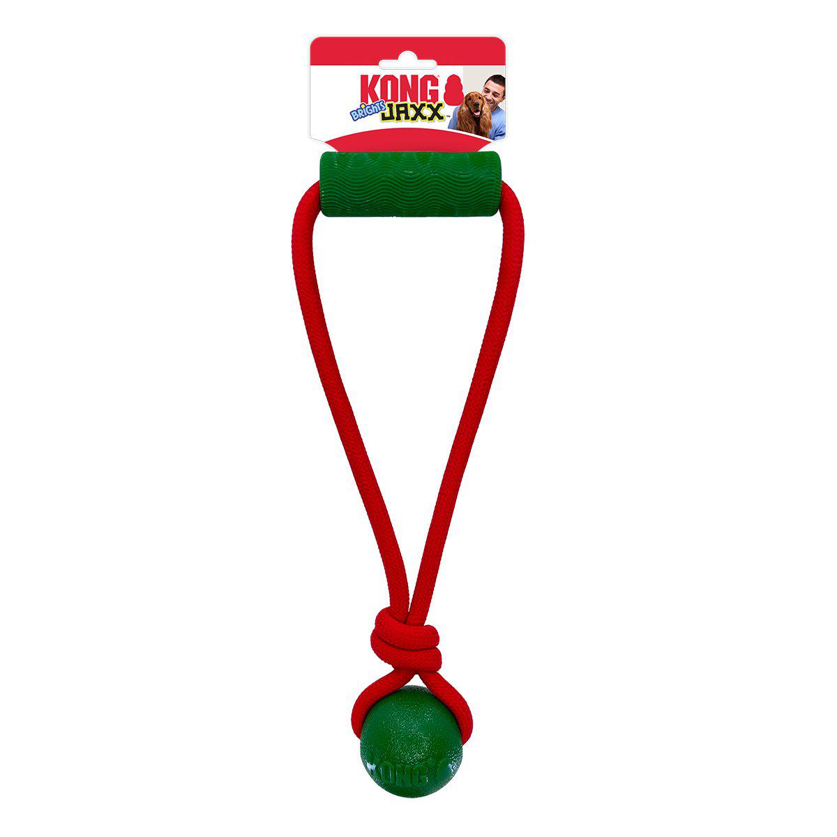 Kong Holiday Jaxx Brights Tug/ball Mix M 30,5x13x6,5cm