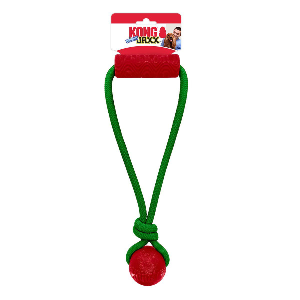 Kong Holiday Jaxx Brights Tug/ball Mix M 30,5x13x6,5cm