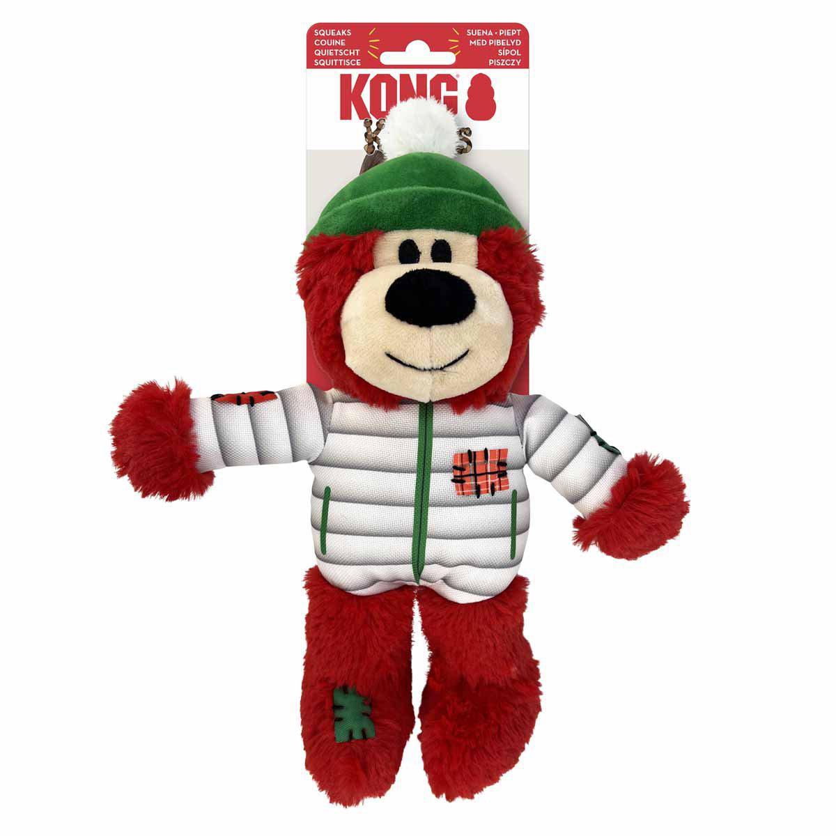 Kong Holiday Wild Knots Bear Mix M/l 25x18x9cm