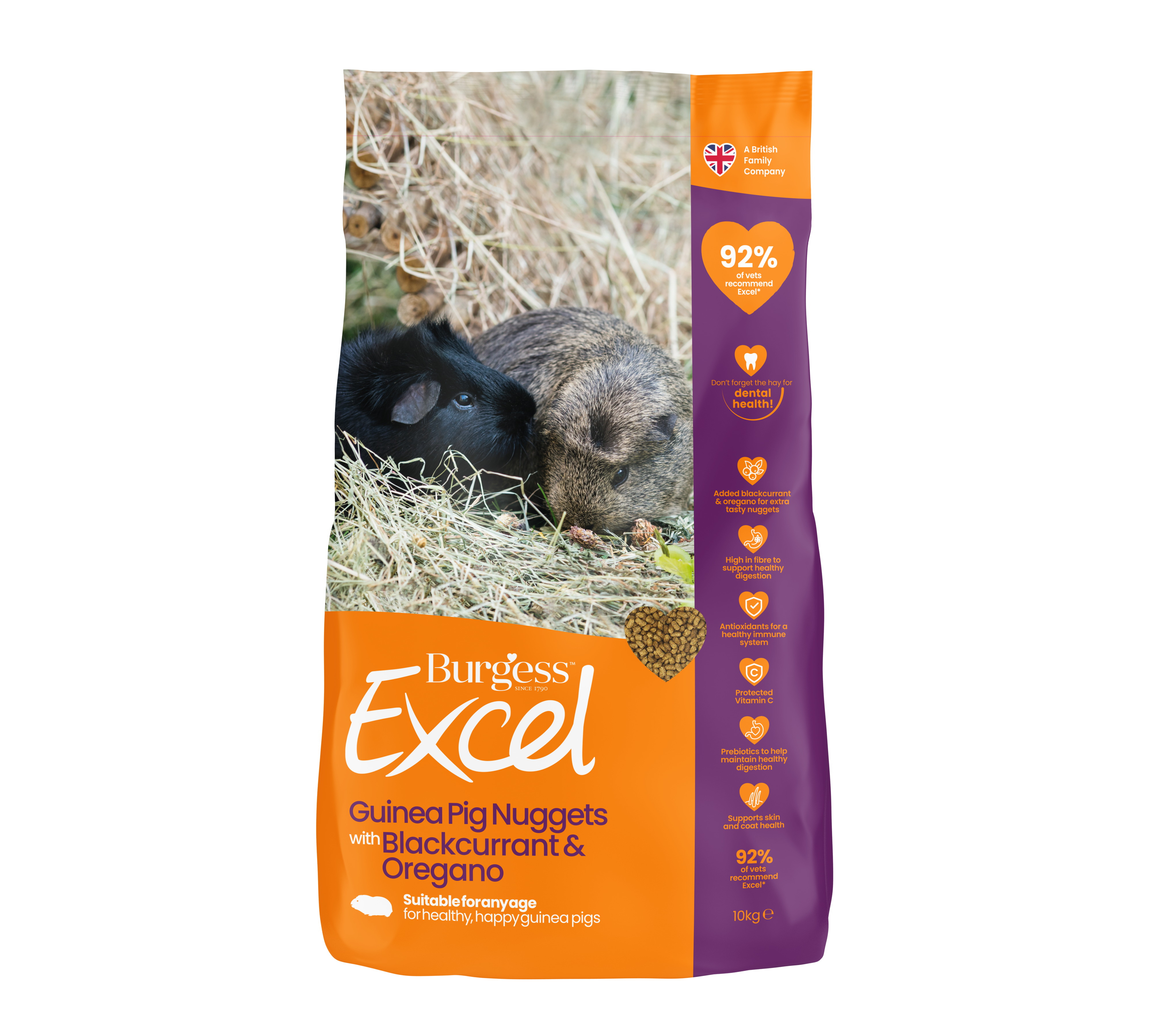 Excel Guinea Pig Blackcurrant & Oregano 10kg