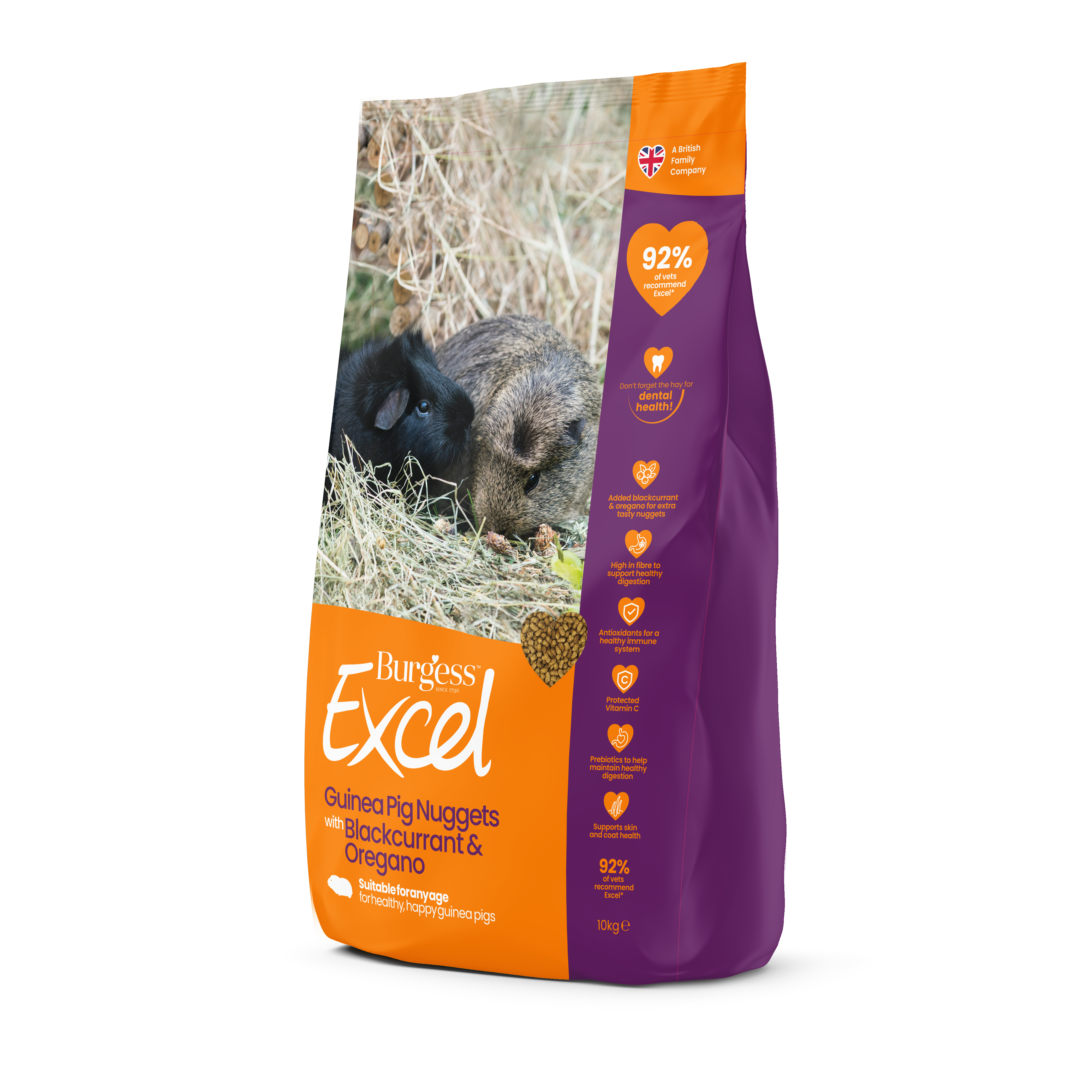 Excel Guinea Pig Blackcurrant & Oregano 10kg