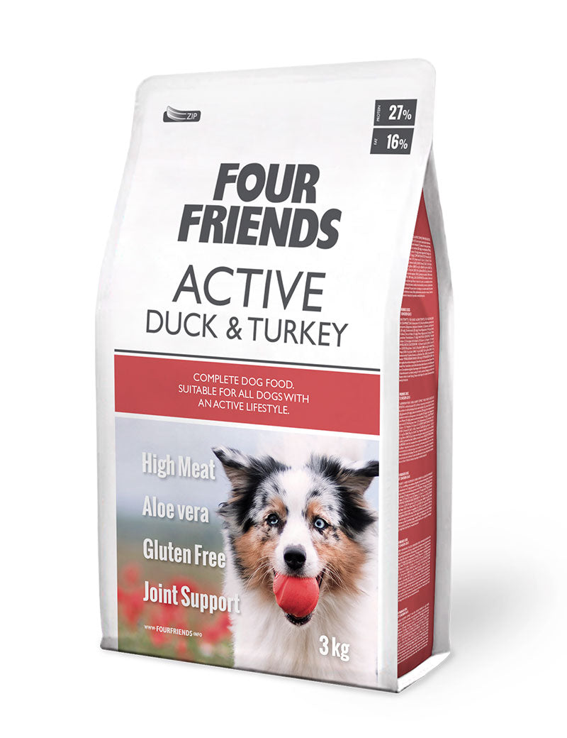 FourFriends Dog Active Duck & Turkey 12 kg