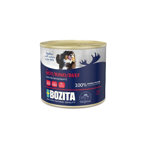 Paté Våtfoder för hund med Nöt 625g x6