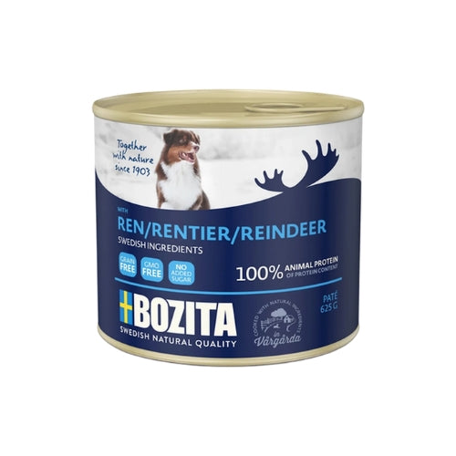 Paté Våtfoder för hund med Ren 625g x6